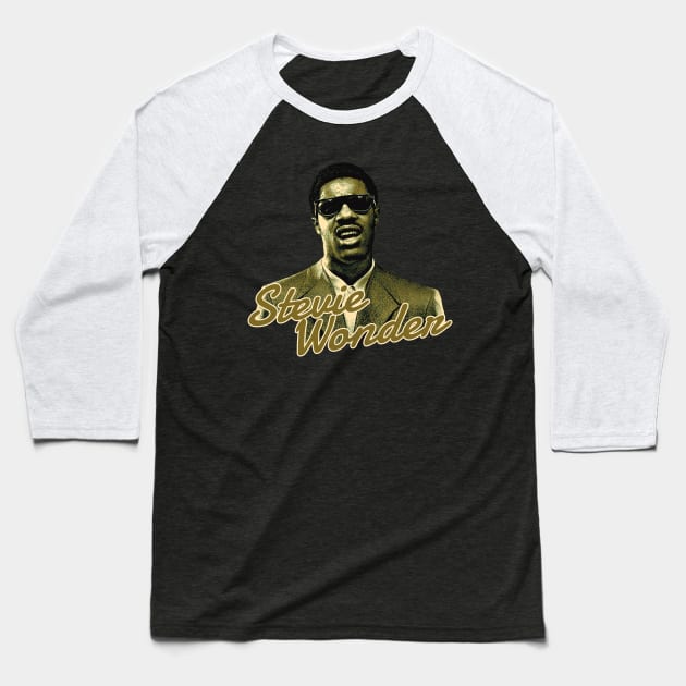 Stevie Wonder vintage Baseball T-Shirt by PRESENTA